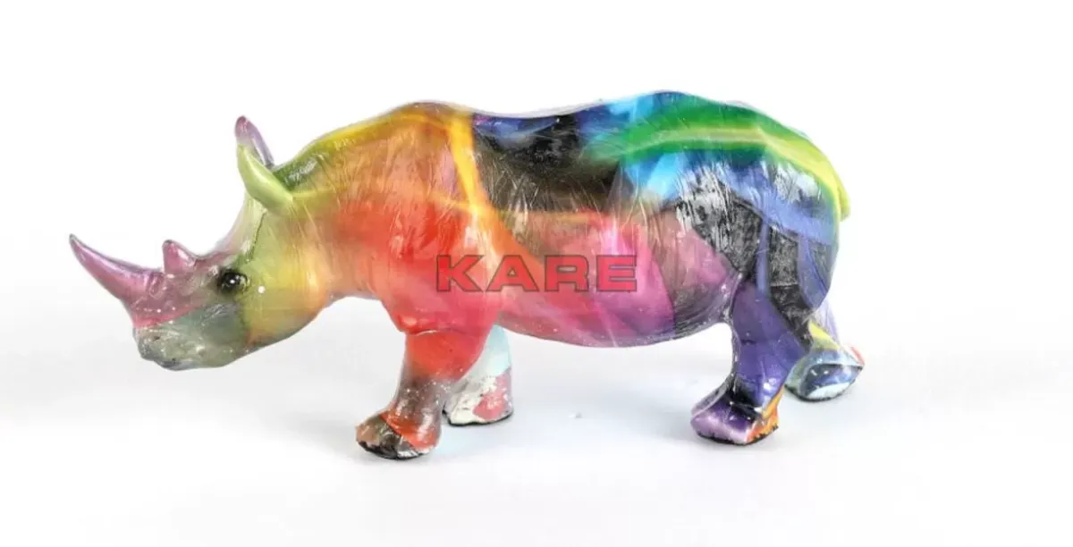 Outlet Deko Figur Colored Rhino Deko & Geschenkartikel