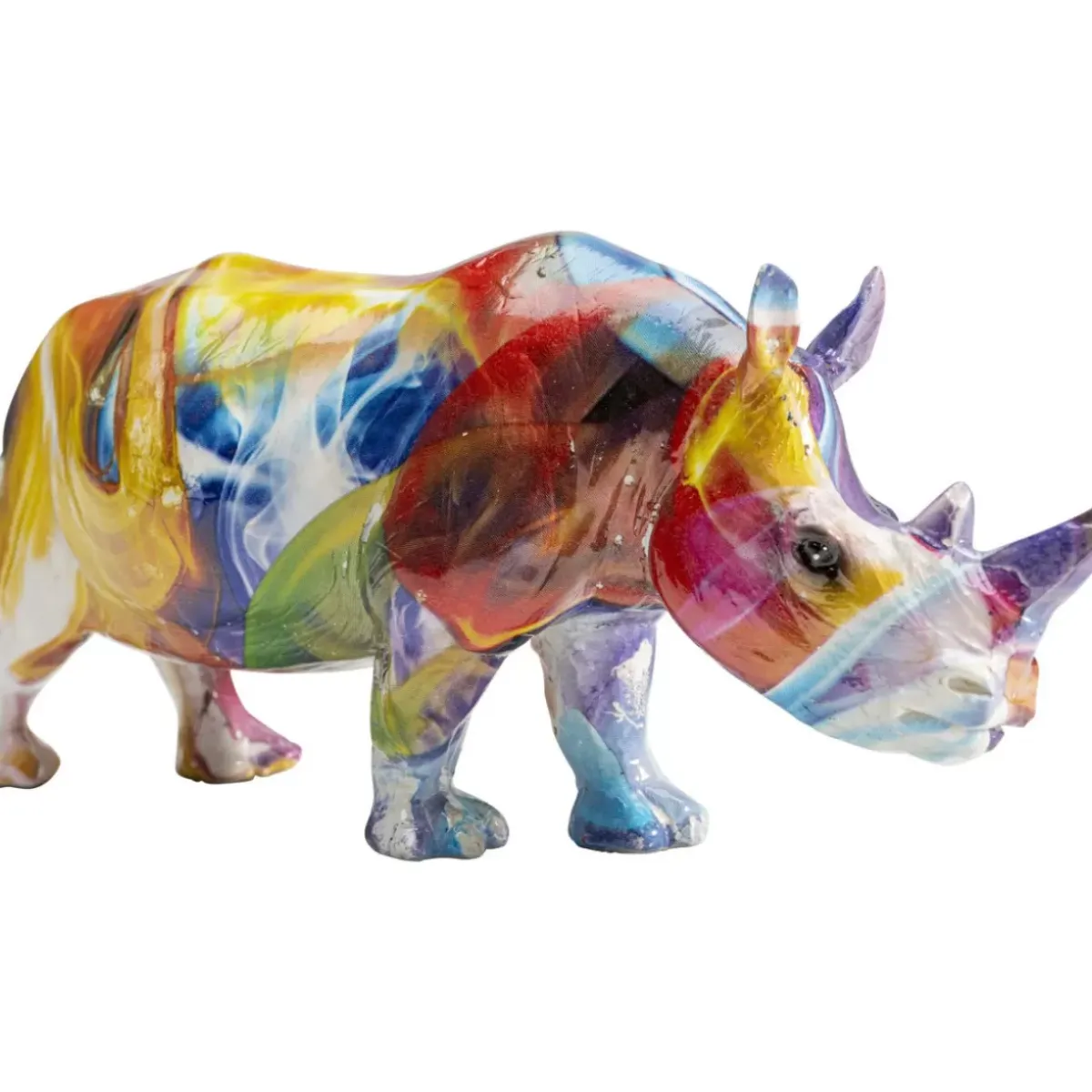 Outlet Deko Figur Colored Rhino Deko & Geschenkartikel