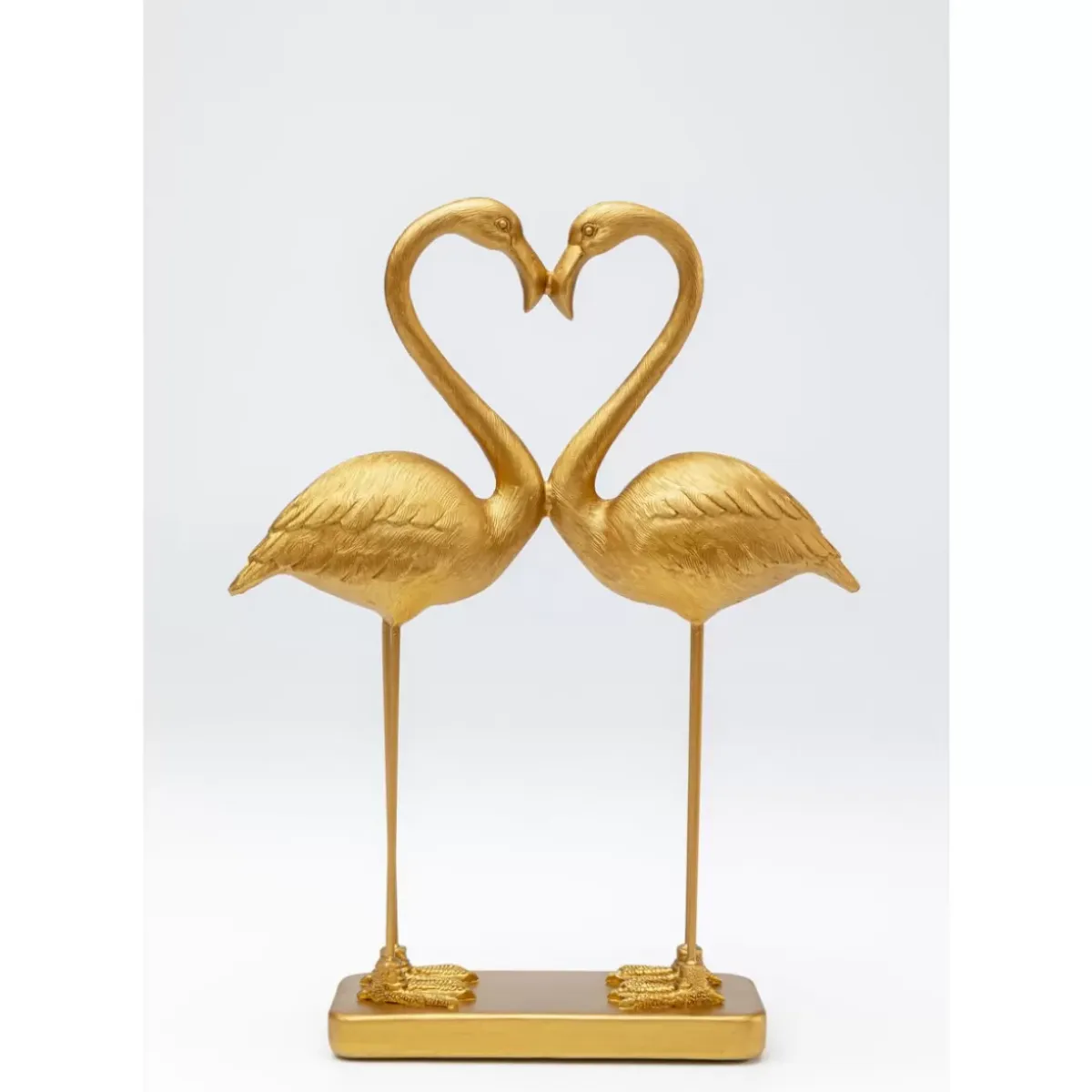 Hot Deko Figur Flamingo Love Gold 39Cm Deko & Geschenkartikel