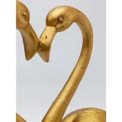 Hot Deko Figur Flamingo Love Gold 39Cm Deko & Geschenkartikel