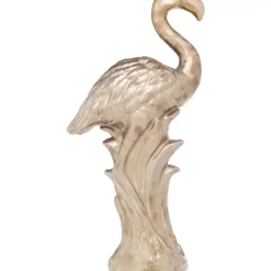 New Deko Figur Flamingo Side Gold Deko & Geschenkartikel