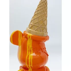 Sale Deko Figur Gelato Bear Orange 40Cm Deko & Geschenkartikel