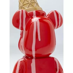 Hot Deko Figur Gelato Bear Rot 40Cm Deko & Geschenkartikel