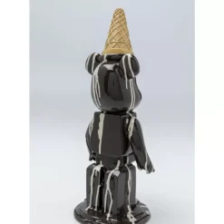 Hot Deko Figur Gelato Bear Schwarz 40Cm Deko & Geschenkartikel