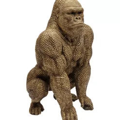 Deko Figur Gorilla Gold 80Cm Deko & Geschenkartikel