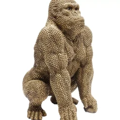 Deko Figur Gorilla Gold 46Cm Deko & Geschenkartikel