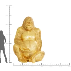 Clearance Deko Figur Gorilla Gold Xxl 249 Deko & Geschenkartikel
