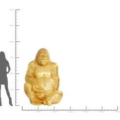 Outlet Deko Figur Gorilla Gold Xl 180 Deko & Geschenkartikel