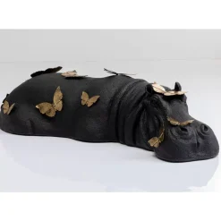 Deko Figur Hippo Butterflies 35Cm Deko & Geschenkartikel