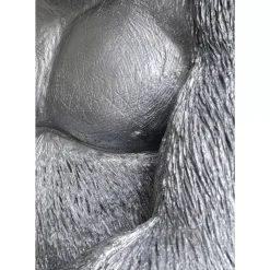 Hot Deko Figur Monkey Gorilla Side Xl Silber Matt Deko & Geschenkartikel