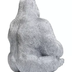 Hot Deko Figur Monkey Gorilla Side Xl Silber Matt Deko & Geschenkartikel