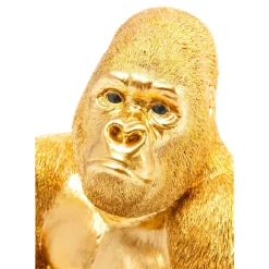 Discount Deko Figur Monkey Gorilla Side Medium Gold Deko & Geschenkartikel