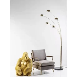 Deko Figur Monkey Gorilla Side Xl Gold Deko & Geschenkartikel