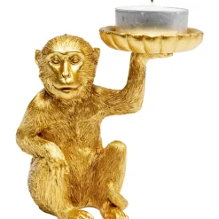 New Deko Figur Monkey Tealight Holder 11Cm Deko & Geschenkartikel