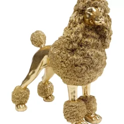 Sale Deko Figur Mrs Poodle Gold 34Cm Deko & Geschenkartikel