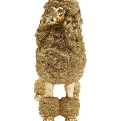 Sale Deko Figur Mrs Poodle Gold 34Cm Deko & Geschenkartikel