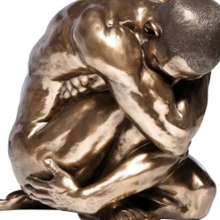 Online Deko Figur Nude Man Hug Bronze 54Cm Deko & Geschenkartikel