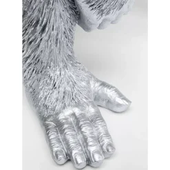 Clearance Deko Figur Playing Ape Silber 50 Deko & Geschenkartikel