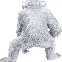 Clearance Deko Figur Playing Ape Silber 50 Deko & Geschenkartikel