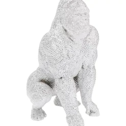 Hot Deko Figur Shiny Gorilla Silber 80Cm Deko & Geschenkartikel