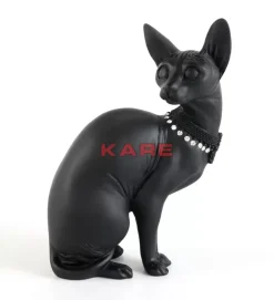 Deko Figur Sitting Cat Audrey Schwarz 27Cm Deko & Geschenkartikel