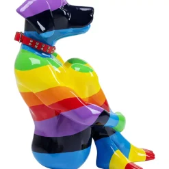 New Deko Figur Sitting Dog Rainbow 80 Deko & Geschenkartikel