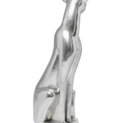 Hot Deko Figur Sitting Leopard Silber 150Cm Deko & Geschenkartikel