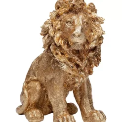 Deko Figur Sitting Lion Gold 42Cm Deko & Geschenkartikel