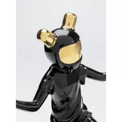 Outlet Deko Figur Skating Astronaut Schwarz 21Cm Deko & Geschenkartikel