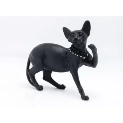 Best Deko Figur Standing Cat Audrey Schwarz 29Cm Deko & Geschenkartikel