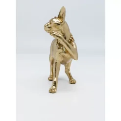 New Deko Figur Standing Cat Audrey Gold 29Cm Deko & Geschenkartikel