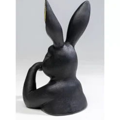 Hot Deko Figur Sweet Rabbit Schwarz 23Cm Deko & Geschenkartikel