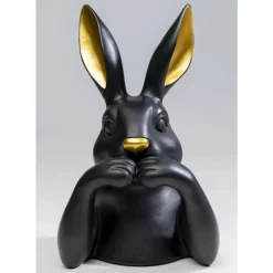 Best Deko Figur Sweet Rabbit Schwarz 31Cm Deko & Geschenkartikel