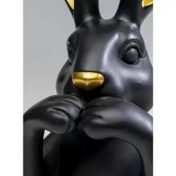 Best Deko Figur Sweet Rabbit Schwarz 31Cm Deko & Geschenkartikel