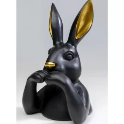 Best Deko Figur Sweet Rabbit Schwarz 31Cm Deko & Geschenkartikel