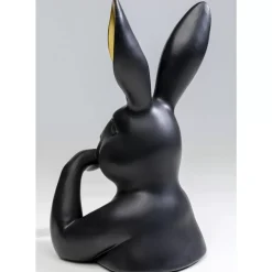 Best Deko Figur Sweet Rabbit Schwarz 31Cm Deko & Geschenkartikel