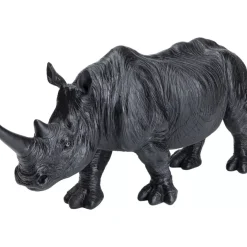 Clearance Deko Figur Walking Rhino Schwarz Deko & Geschenkartikel