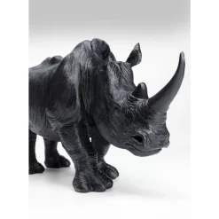 Clearance Deko Figur Walking Rhino Schwarz Deko & Geschenkartikel
