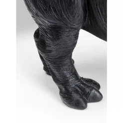 Clearance Deko Figur Walking Rhino Schwarz Deko & Geschenkartikel