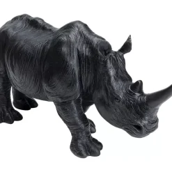 Clearance Deko Figur Walking Rhino Schwarz Deko & Geschenkartikel