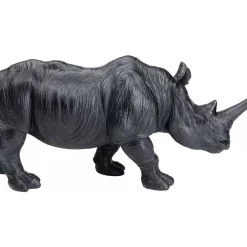 Clearance Deko Figur Walking Rhino Schwarz Deko & Geschenkartikel
