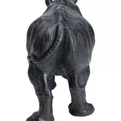 Clearance Deko Figur Walking Rhino Schwarz Deko & Geschenkartikel
