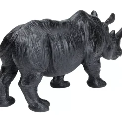 Clearance Deko Figur Walking Rhino Schwarz Deko & Geschenkartikel