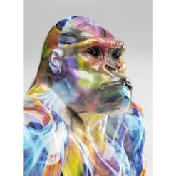 Outlet Deko Figur Watching Gorilla Bunt Deko & Geschenkartikel