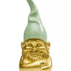 Best Deko Figur Zwerg Gold Grun 21Cm Deko & Geschenkartikel