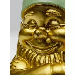 Best Deko Figur Zwerg Gold Grun 21Cm Deko & Geschenkartikel