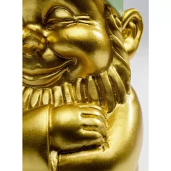 Best Deko Figur Zwerg Gold Grun 21Cm Deko & Geschenkartikel