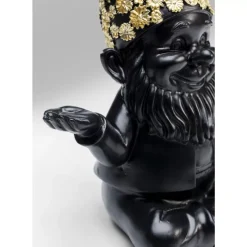 Discount Deko Figur Zwerg Meditation Schwarz Gold 19 Deko & Geschenkartikel