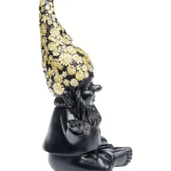 Discount Deko Figur Zwerg Meditation Schwarz Gold 19 Deko & Geschenkartikel