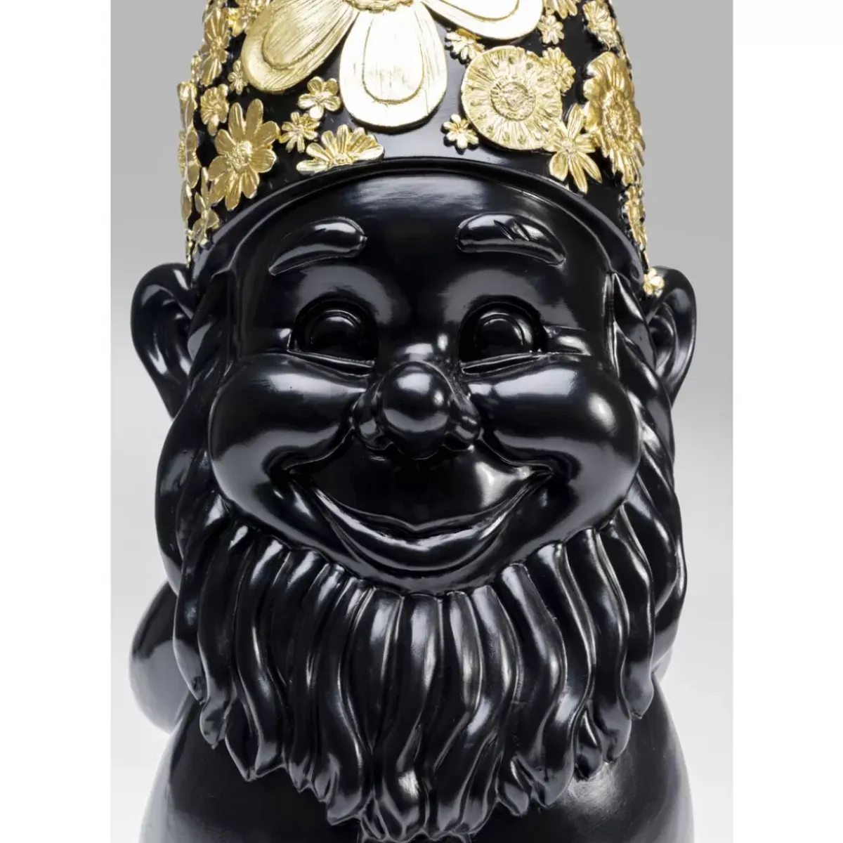 Clearance Deko Figur Zwerg Standing Schwarz Gold 61Cm Deko & Geschenkartikel